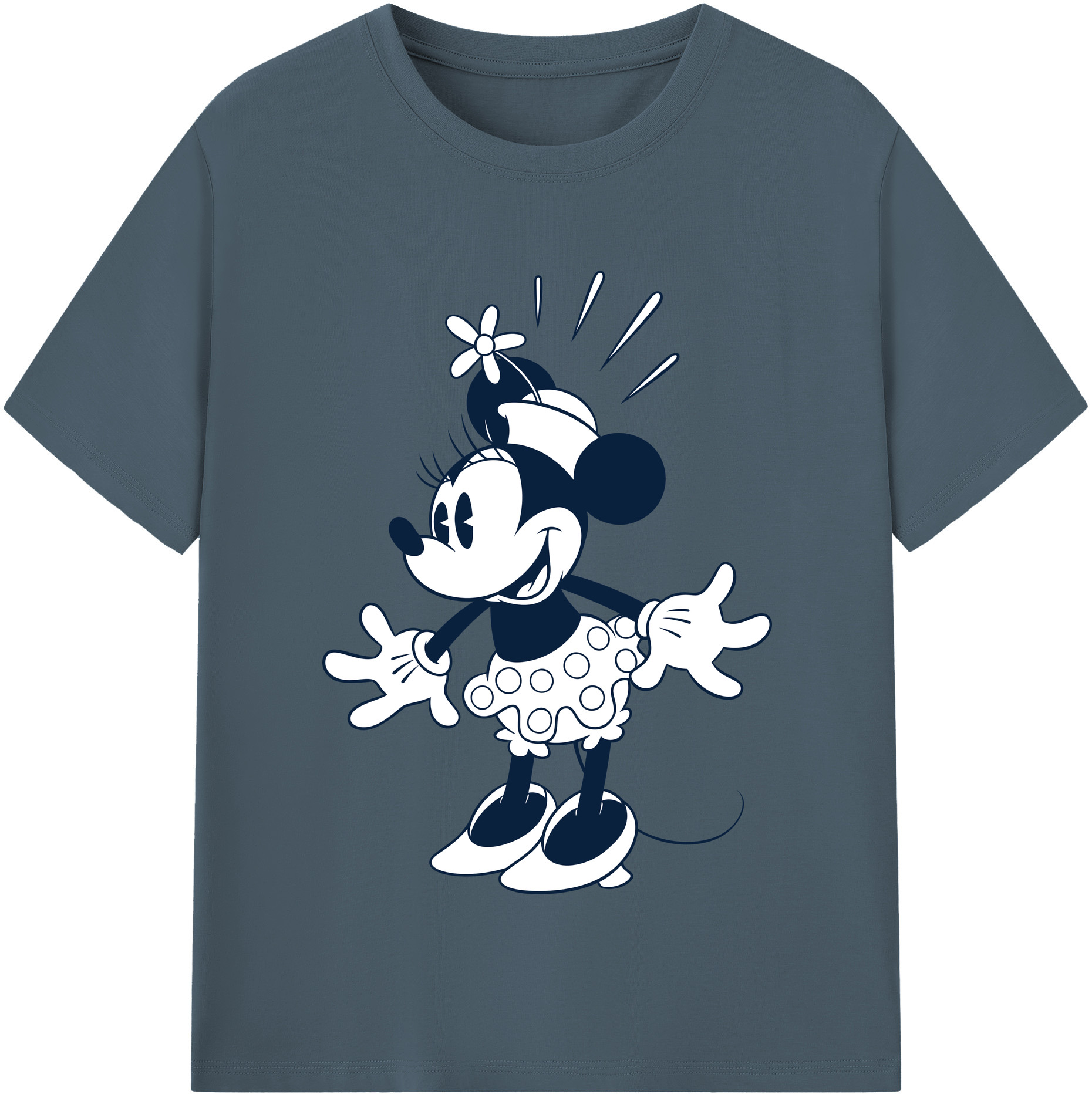 （画像用） ミッキーマウス Mickey Mouse 綿100％半袖Tシャツ（フロントプリント）